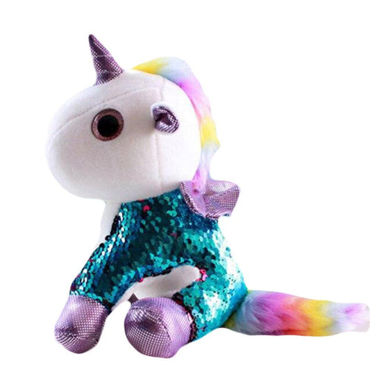 Peluche Licorne Paillette - Peluche Center | Boutique Doudou & Peluches