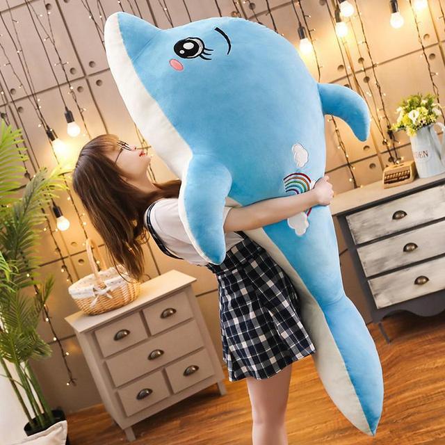 Kawaii Dolphins Plush Pillow