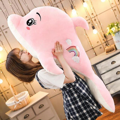 Kawaii Dolphins Plush Pillow