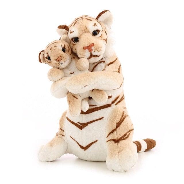 Peluche Tigre avec son Bébé - Peluche Center | Boutique Doudou & Peluches