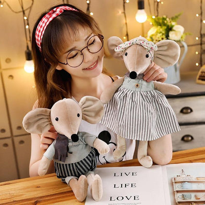 1pc 16.5" Cute &amp; Lovely Dressing Cloth Animal Ballet Mouse Plush Toys