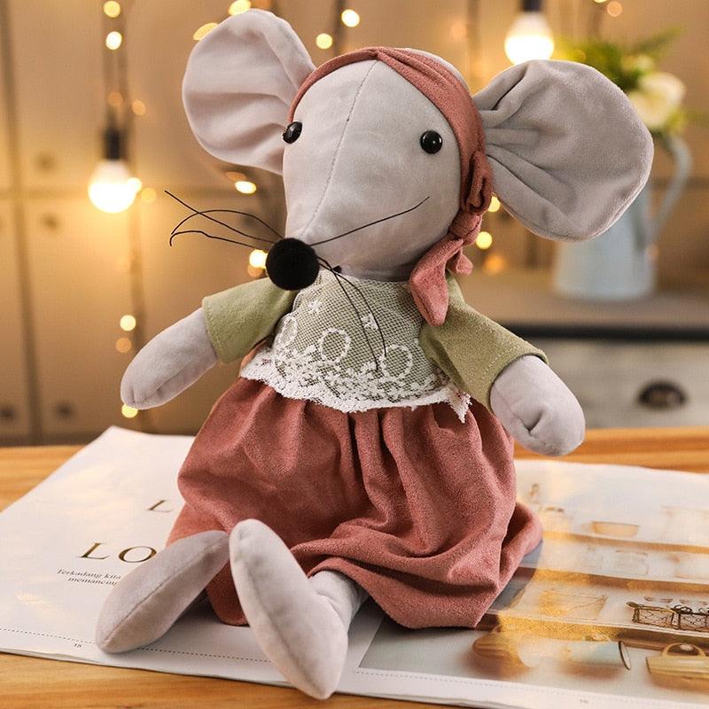 1pc 16.5" Cute &amp; Lovely Dressing Cloth Animal Ballet Mouse Plush Toys