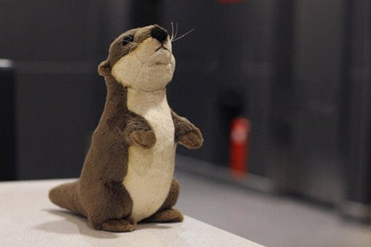 Jouets en peluche loutre de rivière de 7,4 pouces, animaux en peluche loutre en miniature