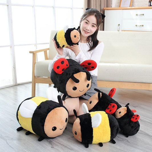 Plushie Kawaii Ladybug Bee Pillow Stuffed Toys