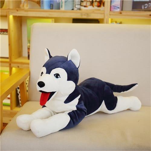 23" 35" / - 60/90cm Giant Cartoon Sitting Plush Dog Stuffed Large Husky Toy