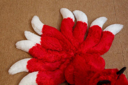 Cute nine-tailed fox plush toy