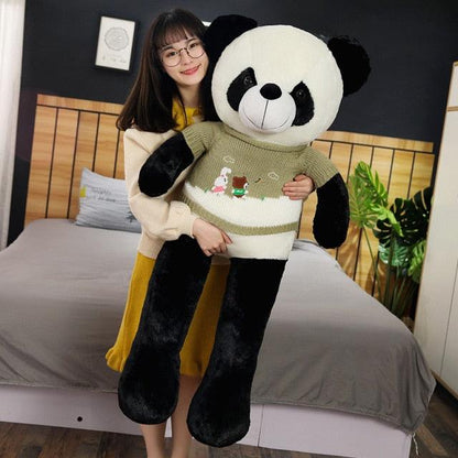 Giant Panda Plush with Sweater