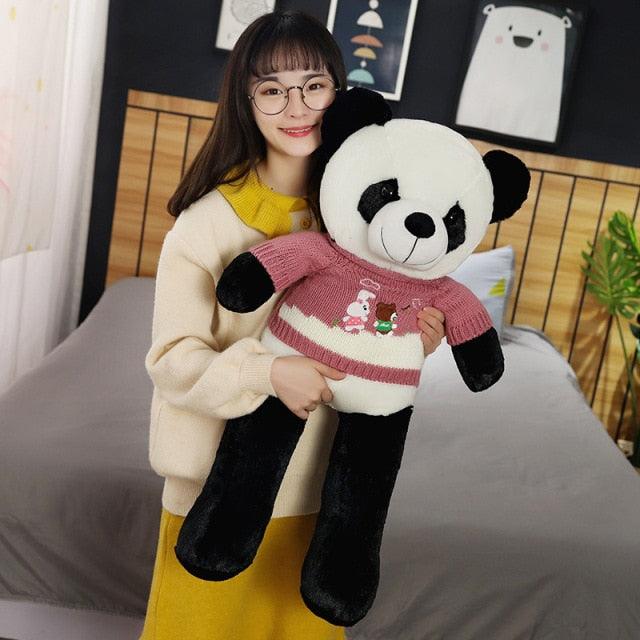 Giant Panda Plush with Sweater