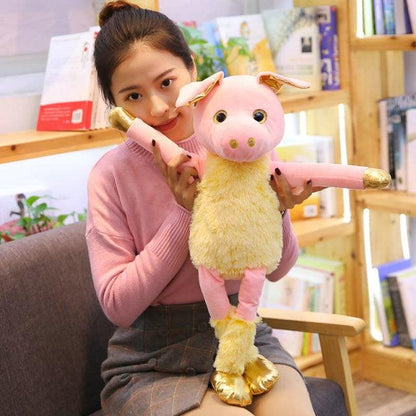 Pig and unicorn ballerina soft toys