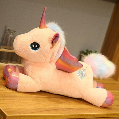 12" - 17.5" Plush Rainbow Unicorn Doll, Stuffed Unicorn Doll for Kids