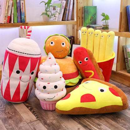 Hamburger Ice Cream Fries Plush Toys