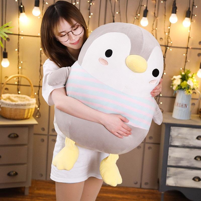 Peluche gros pingouin doux et mignon