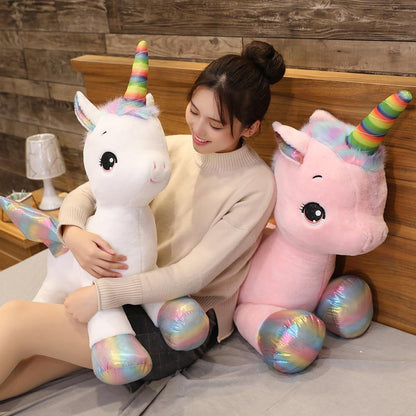 15" - 31" Large Kawaii Rainbow Unicorn Plush Toy