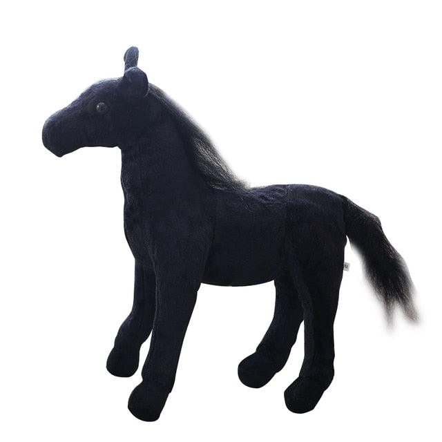 Peluche cheval africain zèbre