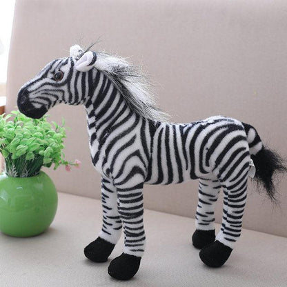 African horse zebra plush toy