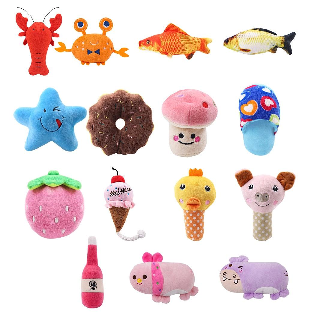 Jouets en peluche grinçants pour animaux de compagnie