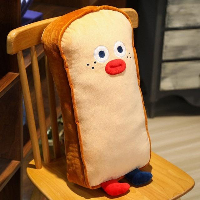 Funny and cute toast stuffed pillow