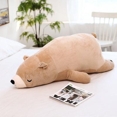 Oreiller en peluche ours polaire habillant Kawaii