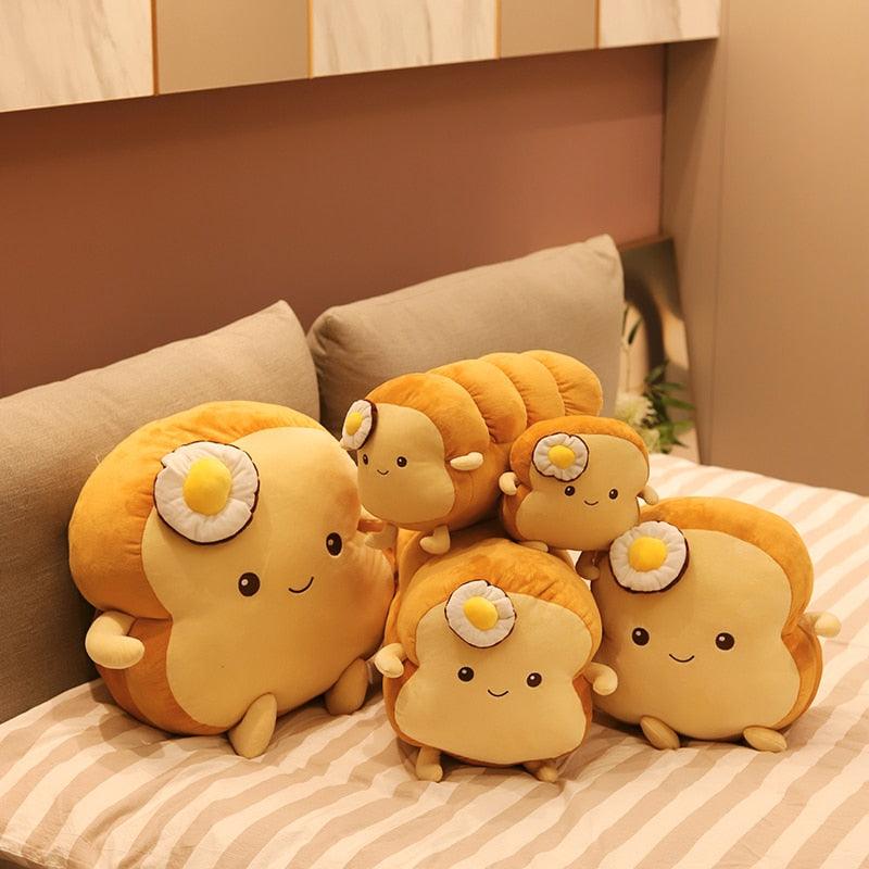 Peluches pain et toast mignons