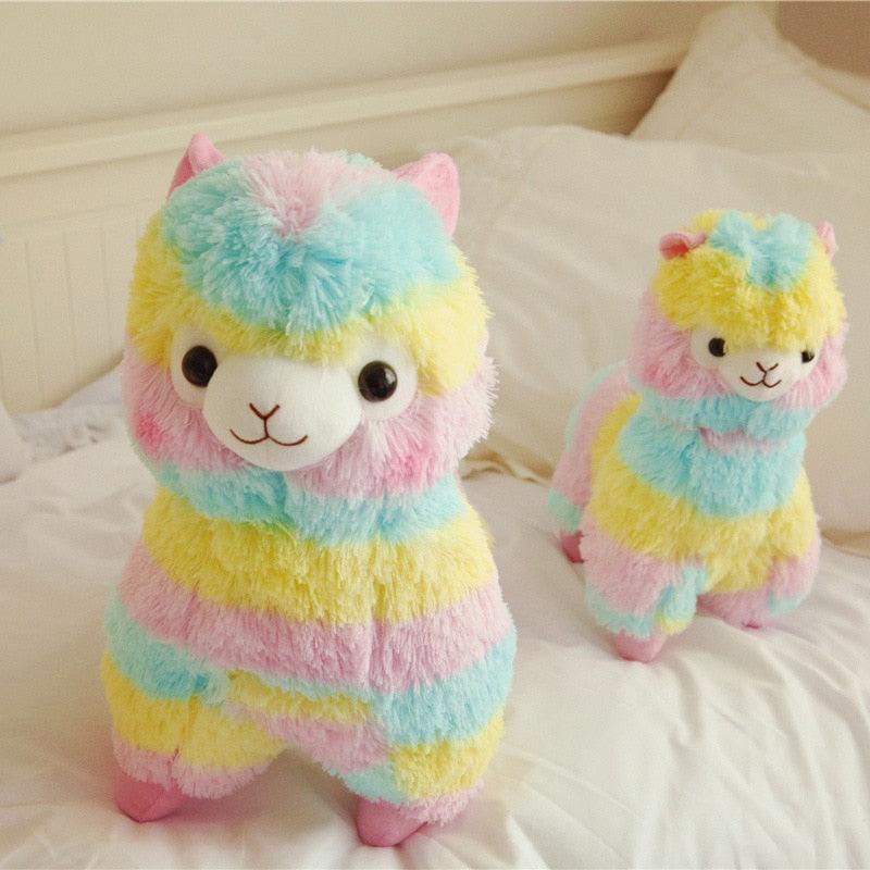 Poupée en peluche Alpaga colorée