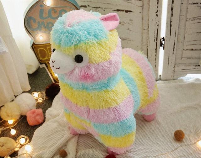 Poupée en peluche Alpaga colorée