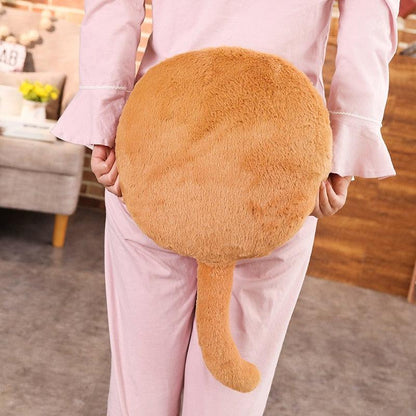 Drôle de coussin pour fesses de chat