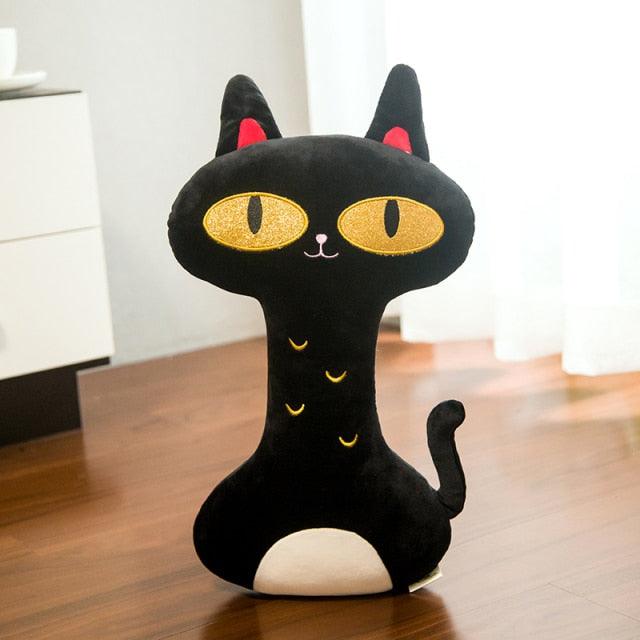 Black cat plush pillow Stuffed toy