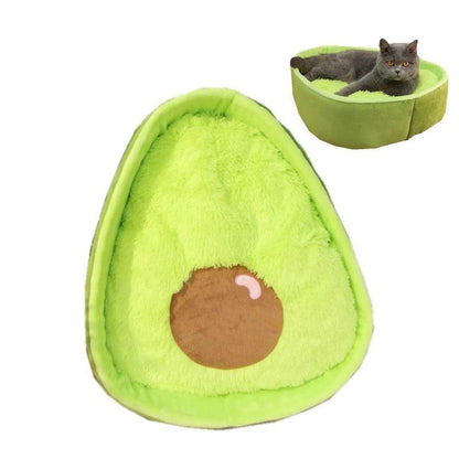 Peluche nid de chat avocat vert