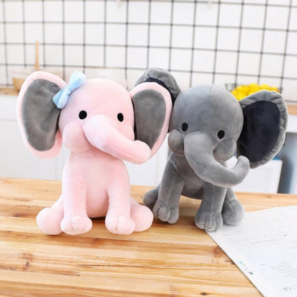 Peluche éléphant endormi de 9" pour la chambre de bébé