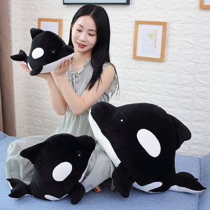 Giant narwhal and his friends, stuffed sea animals