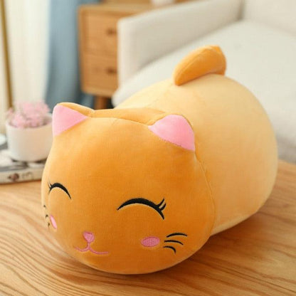 Soft and cute cat plush cushion
