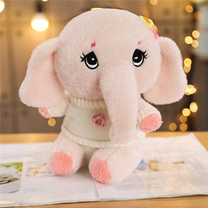 Peluche Grand Éléphant Rose - Peluche Center | Boutique Doudou & Peluches