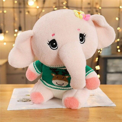 Peluche Grand Éléphant Rose - Peluche Center | Boutique Doudou & Peluches