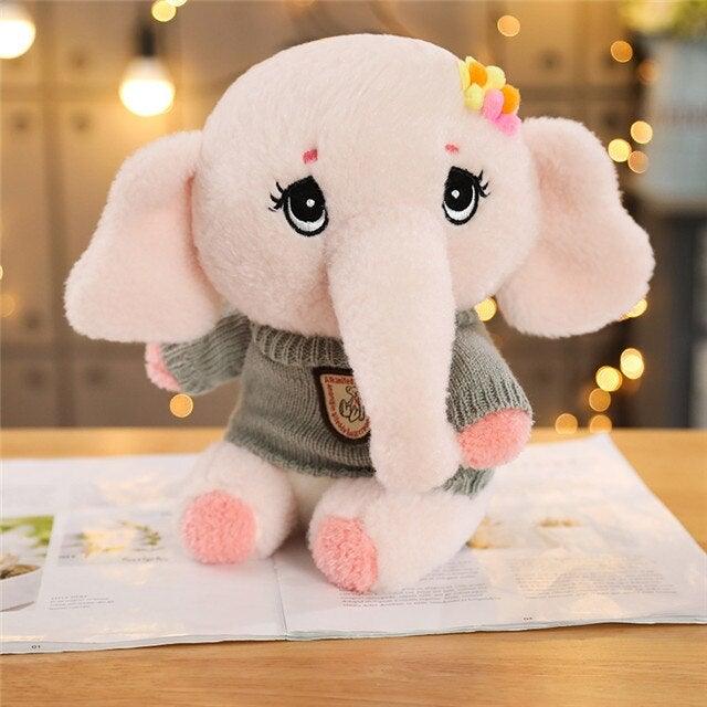 Peluche Grand Éléphant Rose - Peluche Center | Boutique Doudou & Peluches