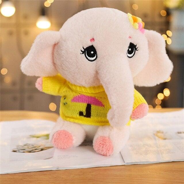 Peluche Grand Éléphant Rose - Peluche Center | Boutique Doudou & Peluches