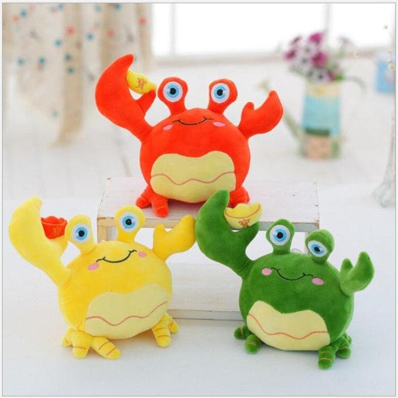 Peluche crabe de 8", Animal en peluche crabe pour enfants