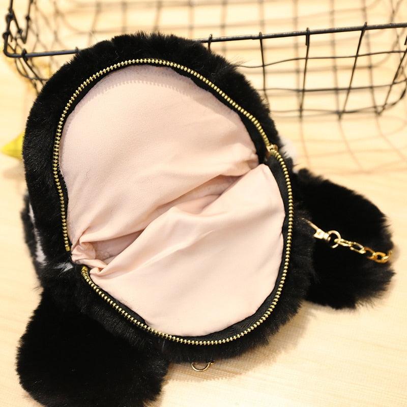 Plush Kawaii Penguin Crossbody Bag