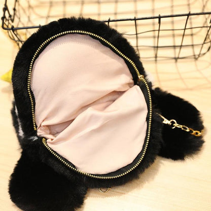 Plush Kawaii Penguin Crossbody Bag