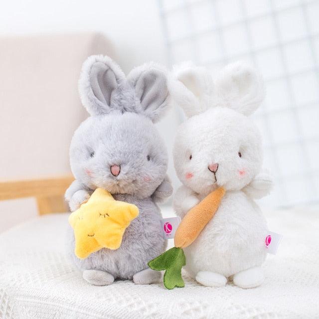 Angora rabbit soft toy