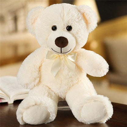 14" Plush Toy, Colorful Bow Tie Bear Doll