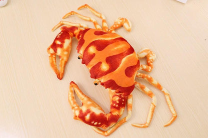 Simulation crab plush toy, creative doll with plush crab