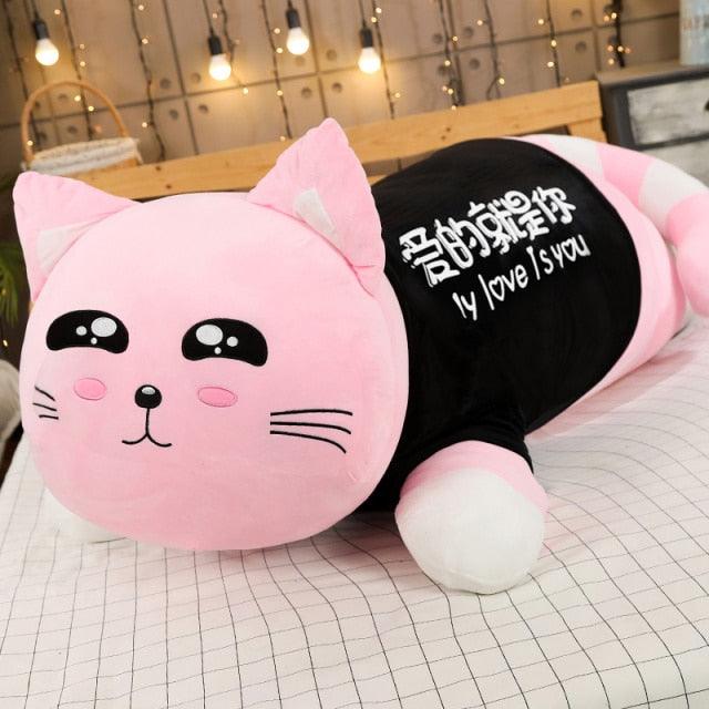 43 inch cat plush toy, cartoon animal plush doll.