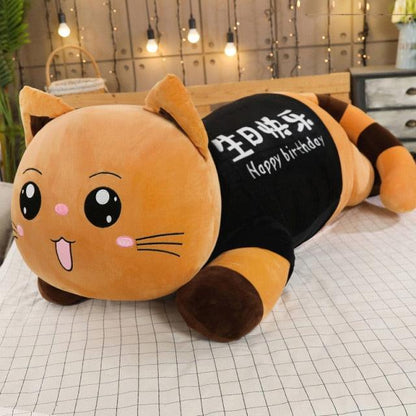 43 inch cat plush toy, cartoon animal plush doll.