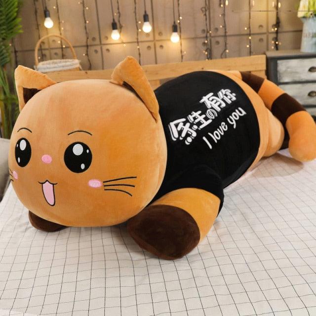 43 inch cat plush toy, cartoon animal plush doll.