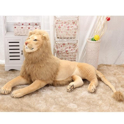 Life-Size Realistic Lion Plush Lion Leopard Life-Size