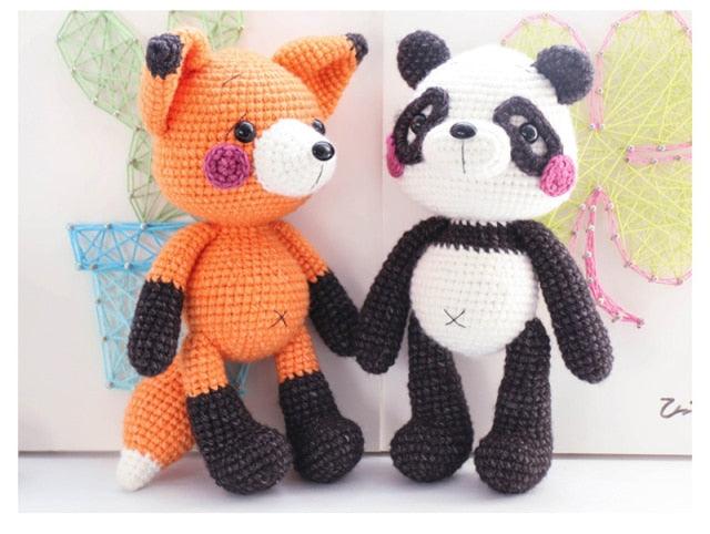 Amigurumi panda et renard fait main