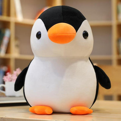 Oreiller en peluche kawaii pingouin câlin