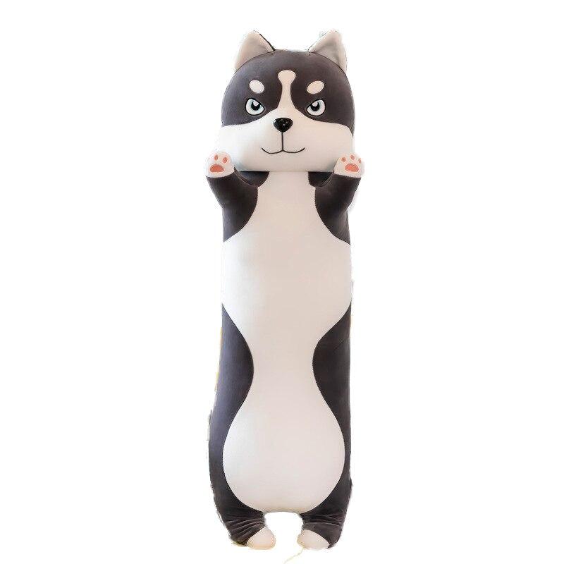 Peluche Traversin Husky - Peluche Center | Boutique Doudou & Peluches