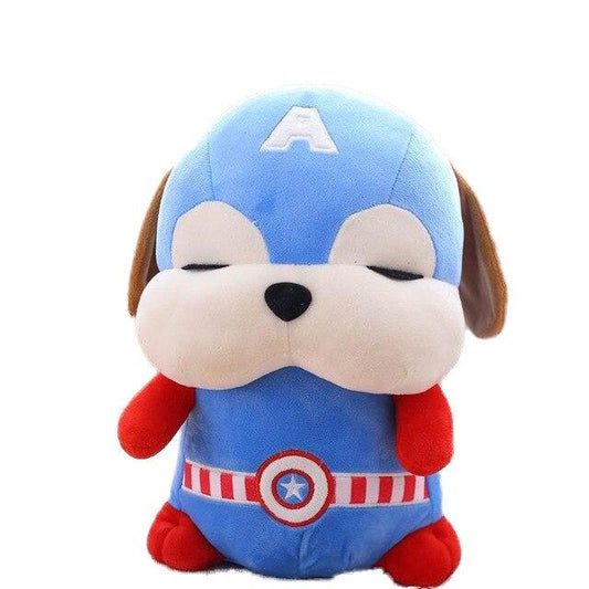 Peluche Marvel Chien Captain America - Peluche Center | Boutique Doudou & Peluches