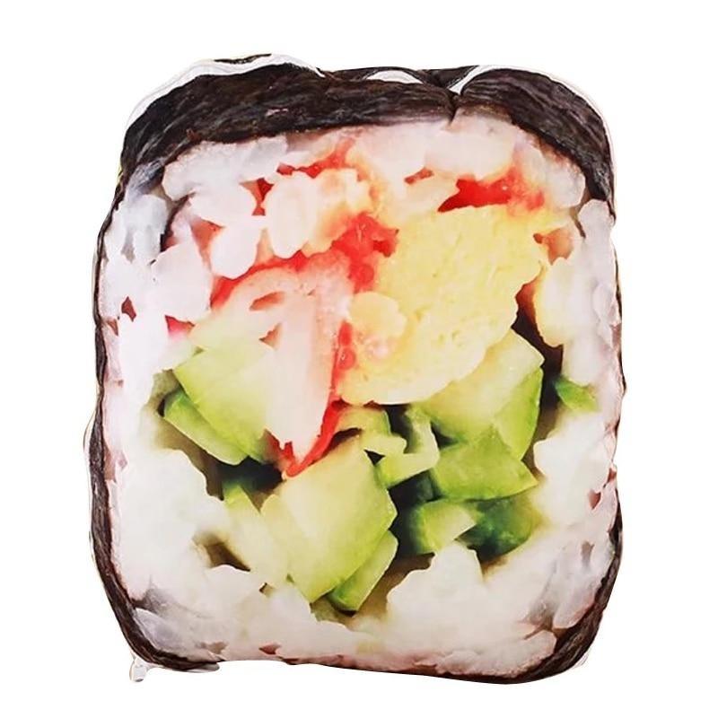 Oreiller japonais amusant en forme de rouleau de Sushi